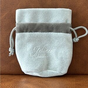 Jewelry pouch from Gelines Jewelry.